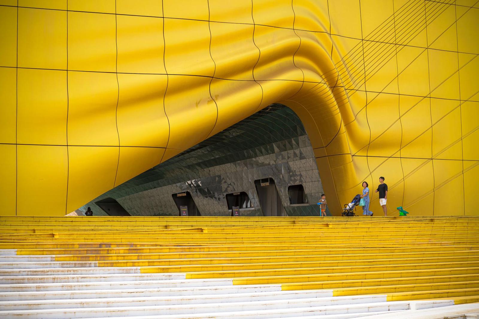 Modern Architectural Facade in South Korea